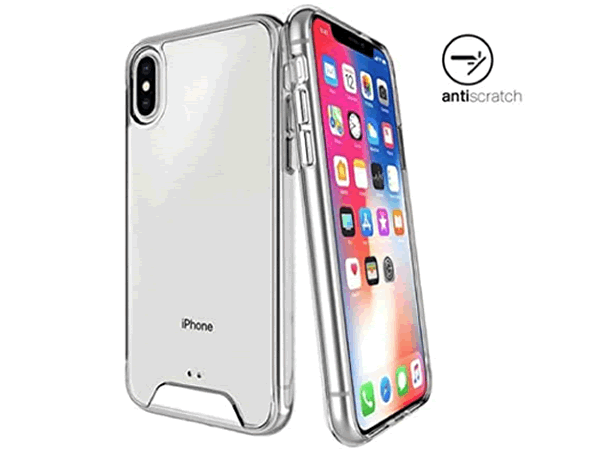 Funda semi-rígida de Plástico para iPhone, Funda transparente Dura con –  HOME UNIVERSAL